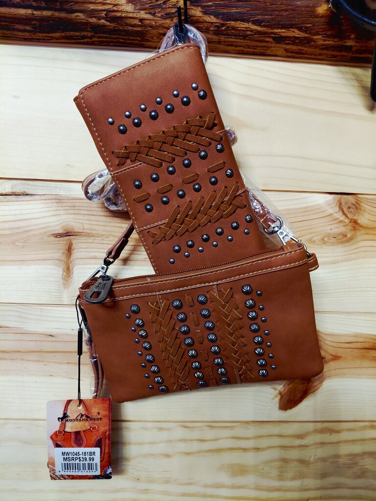 Montana West Women's Brown Faux Leather Wallet