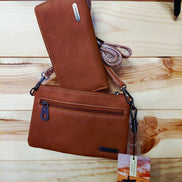 Montana West Women's Brown Faux Leather Wallet
