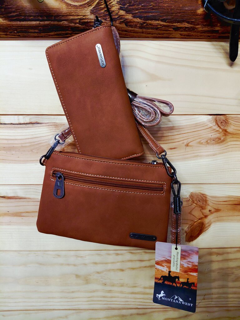 Montana West Women's Brown Faux Leather Wallet