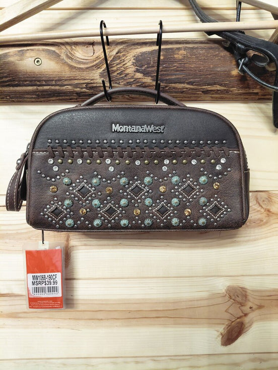 Montana West Handbag with Studded Design