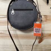 Montana West Round Crossbody Bag with Studs