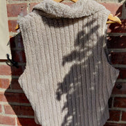 Beige Fuzzy Vest