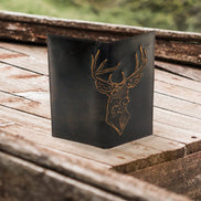 Buck Burnished Leather Secretary Wallet