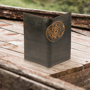Shotshell Burnished Leather Secretary Wallet