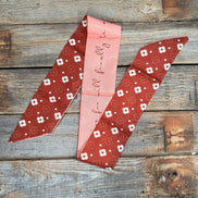 Burgundy Western Skinny Mini Wild Rag Scarf / Cowgirl Necktie  #TW125