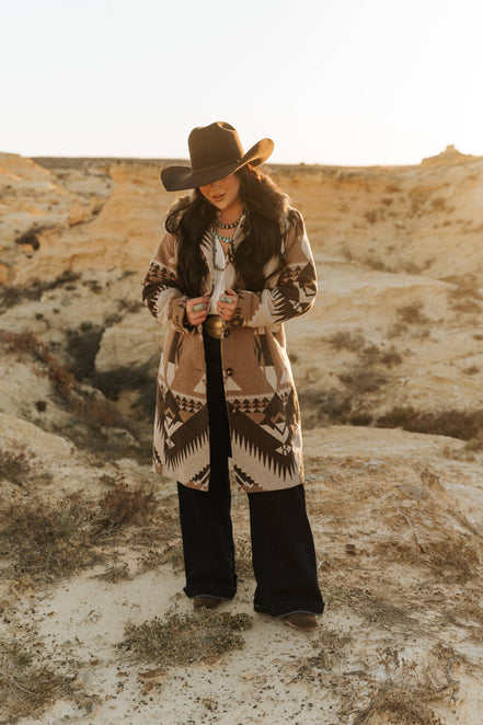 Ladies' Southwestern Cardigan Coat | Style L-2617