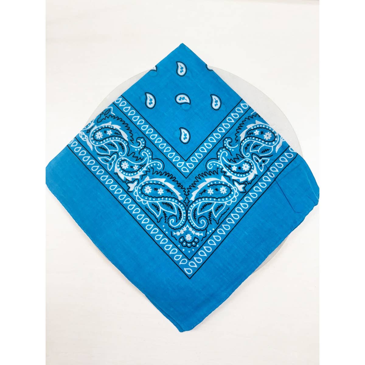 BLUE Pasley Pattern Bandanas: BLUE / ONE(12)