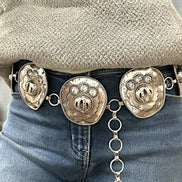 WESTERN CRYSTAL COWBOY HAT LINK BELT