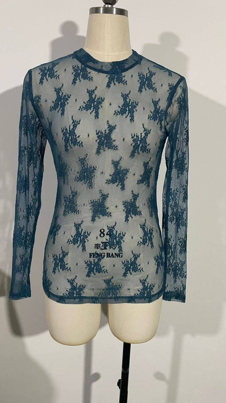 TH1221 NAVY LACE (7 PIECE)