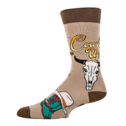 Cowboy Up | Men's Novelty Cotton Crew Socks