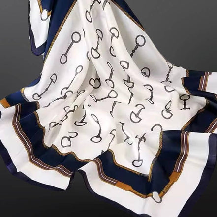 Western Equestrian Snaffle Bit Satin Scarf Wild Rag