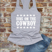 Dibs On The Cowboy, Western, Women Fit Racerback Tank Top