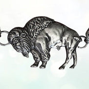WESTERN BISON LINK METAL CHAIN BELT