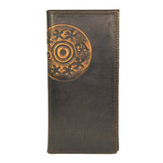 Shotshell Burnished Leather Secretary Wallet