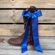 Electric Blue Western Skinny Mini Wild Rag Scarf / Cowgirl Necktie  #TW308