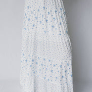 LDC High Waist Tiny Floral Print Boho Maxi Skirt