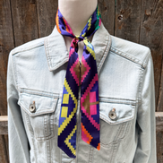Multi Colored Western Skinny Mini Wild Rag Scarf / Cowgirl Necktie #TW313